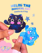Helmi the Magical Cat |  Sandy Glitter Die-Cut Vinyl