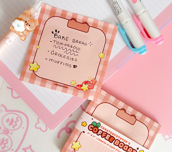 Cafe CoffeeBoard | Stationary Sticky Notes