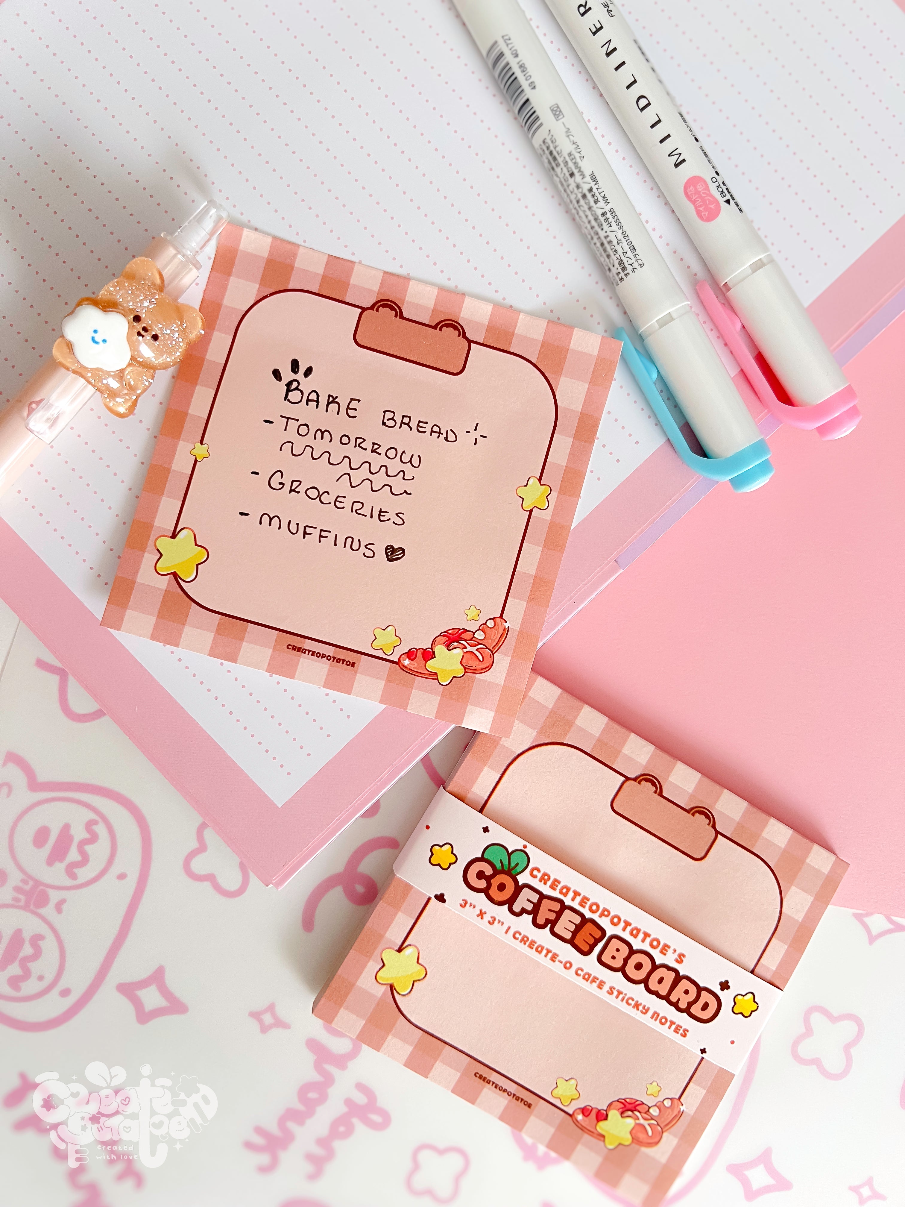 Cafe CoffeeBoard | Stationary Sticky Notes