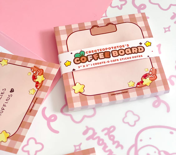 Cafe CoffeeBoard | Stationary Sticky Notes