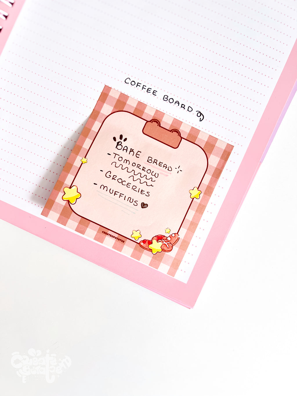 Cafe CoffeeBoard | Stationary Sticky Notes by Create-O Potatoe®