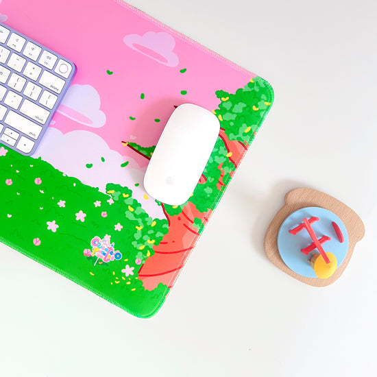 Create-O Cafe Deskmat | Kawaii Gaming Desk Pad | Cafe Theme