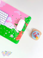 Create-O Cafe Deskmat | Kawaii Gaming Desk Pad | Cafe Theme by Create-O Potatoe®