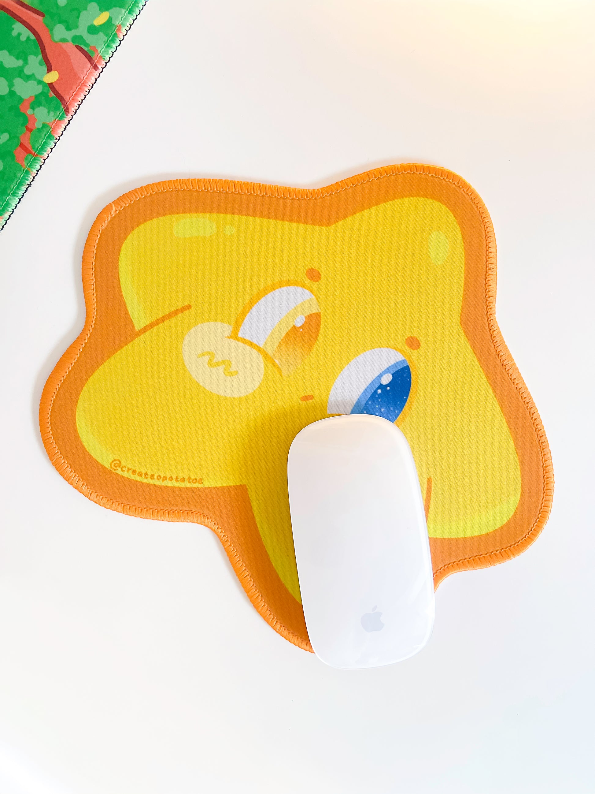 Shynie the Introverted Star Mousepad | Kawaii Desktop, Office & Home Decor