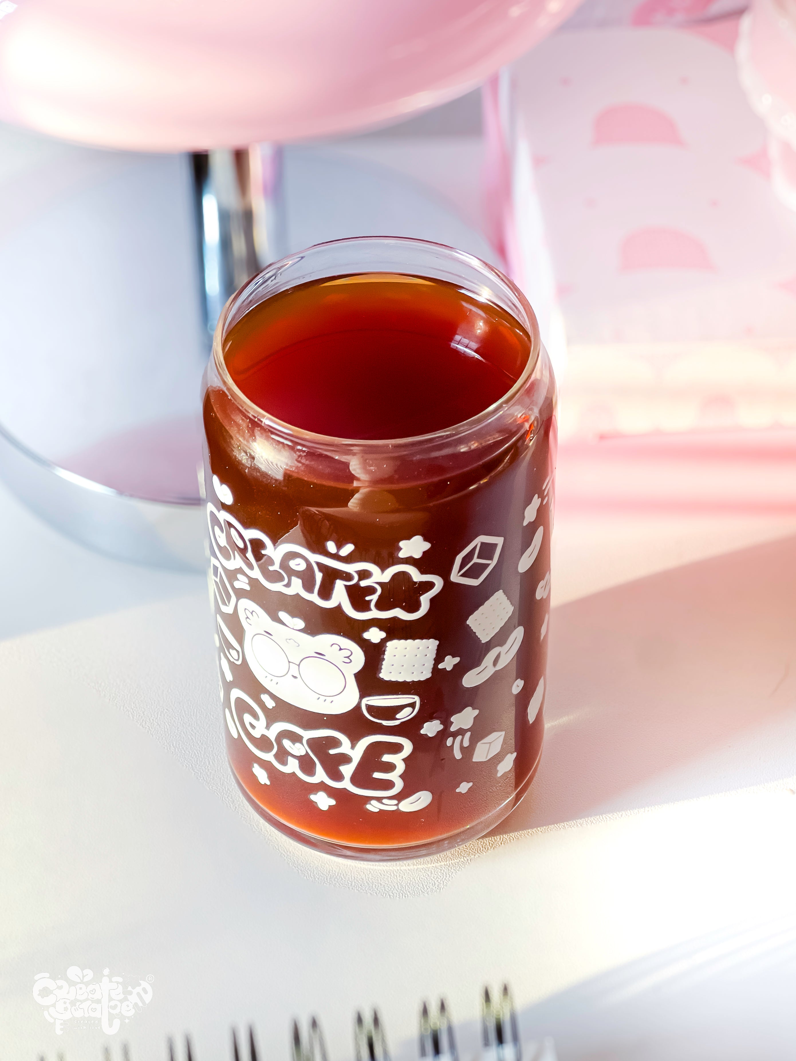 The Cafe Cup | Sarcastic Bear Glassware Cup Homeware & Drinkware