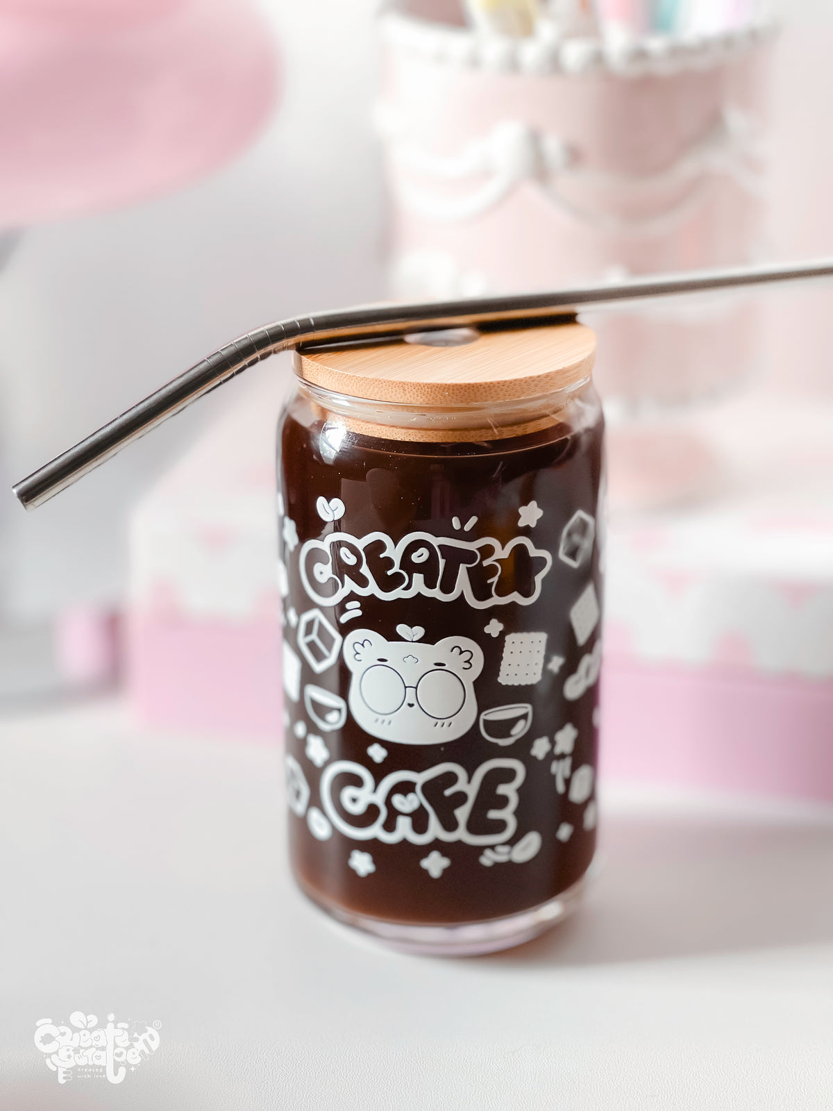 The Cafe Cup | Sarcastic Bear Glassware Cup Homeware & Drinkware