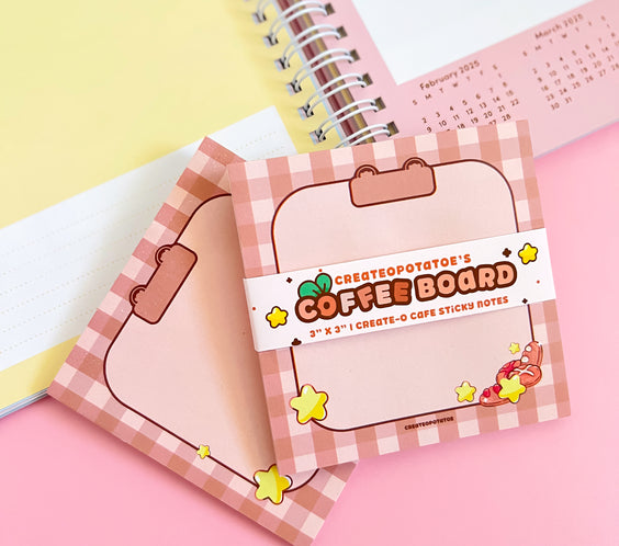 Cafe CoffeeBoard | Stationary Sticky Notes