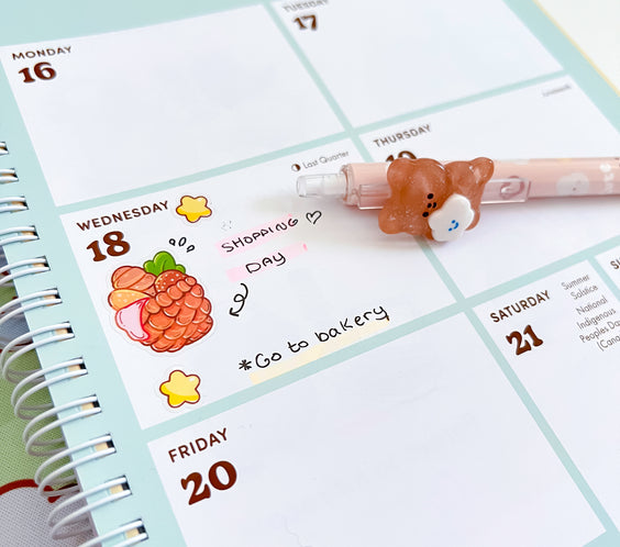 Cutie Carbs | Clear Sticker Sheet | Die-Cut Vinyl Decal