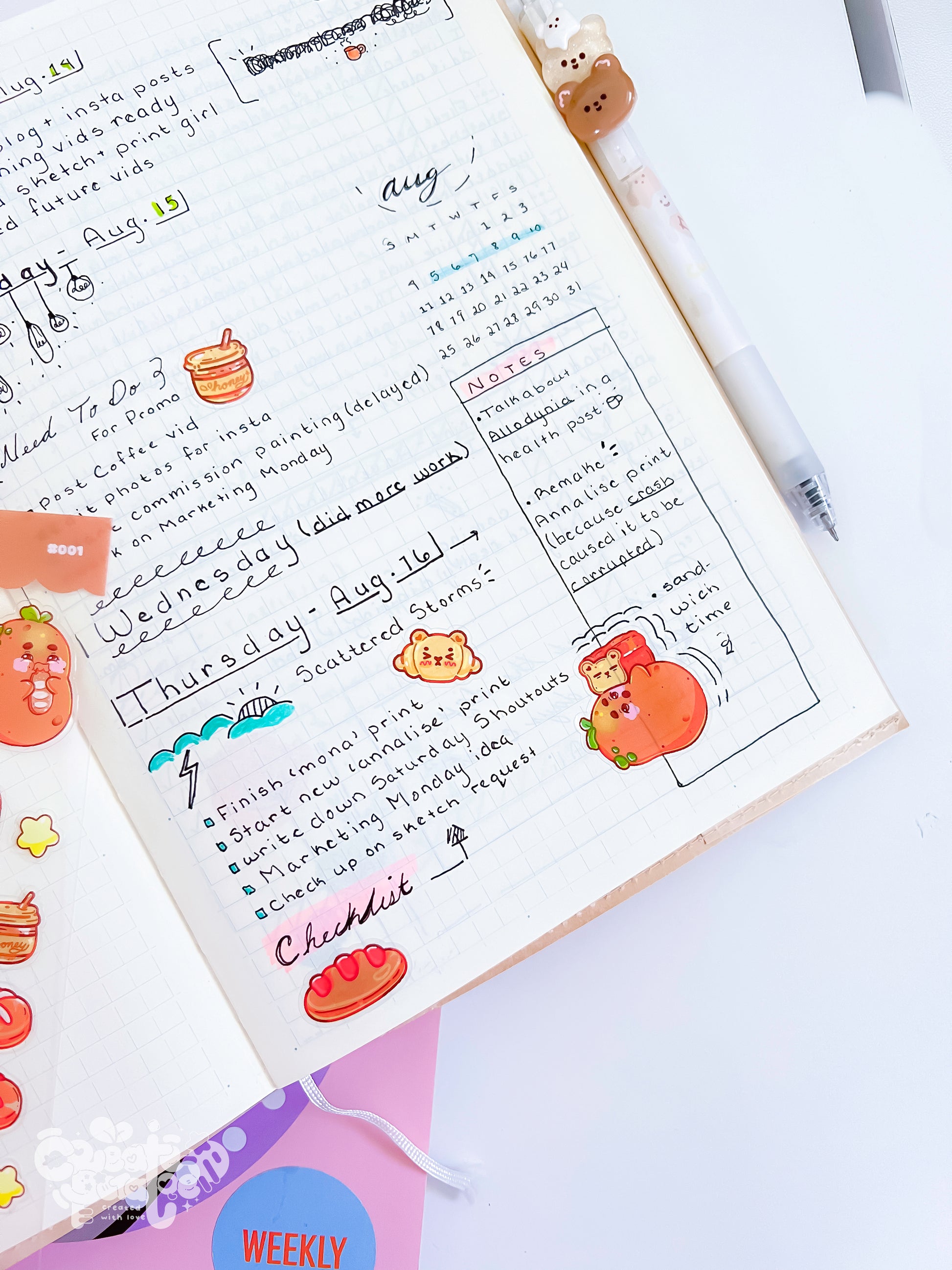Cutie Carbs | Clear Sticker Sheet | Die-Cut Vinyl Decal