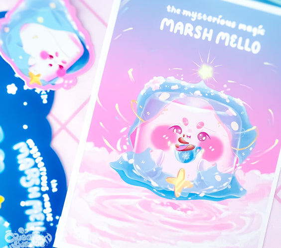 THE MYSTERIOUS MAGIC MARSH MELLO & THE CUP! | prints