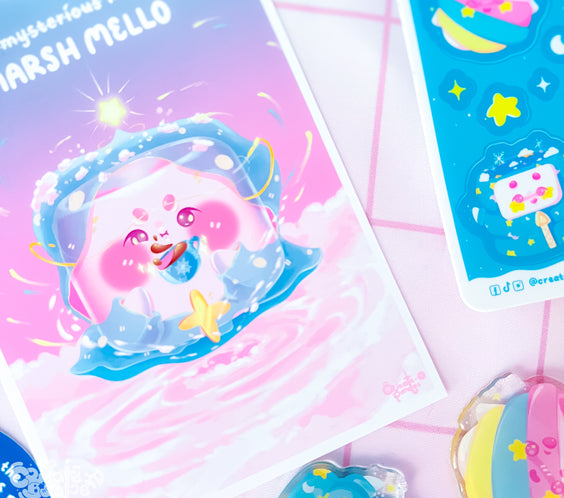 THE MYSTERIOUS MAGIC MARSH MELLO & THE CUP! | prints