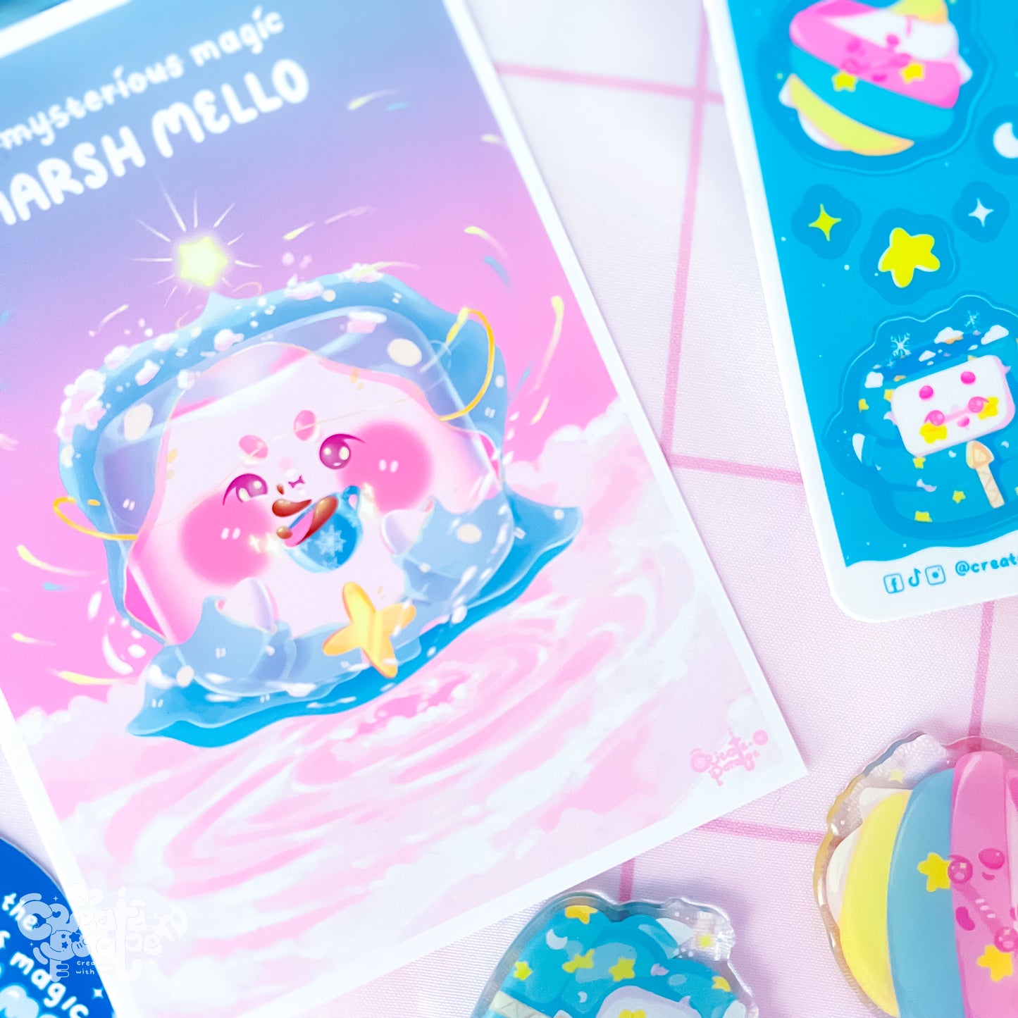 THE MYSTERIOUS MAGIC MARSH MELLO & THE CUP! | prints