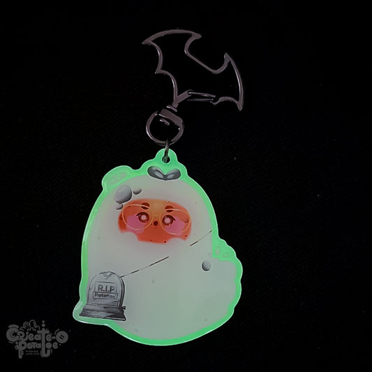 Out of Time Glow in the Dark Productive Potatoe Keychain | Home Decor & Accessories
