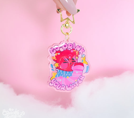 Go Drink Your Water | Epoxy Acrylic Keychain