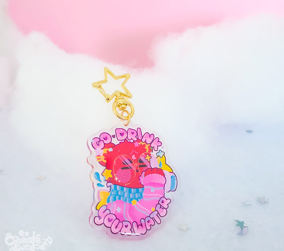 Go Drink Your Water | Epoxy Acrylic Keychain