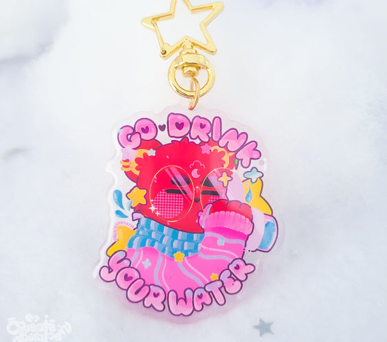 Go Drink Your Water | Epoxy Acrylic Keychain