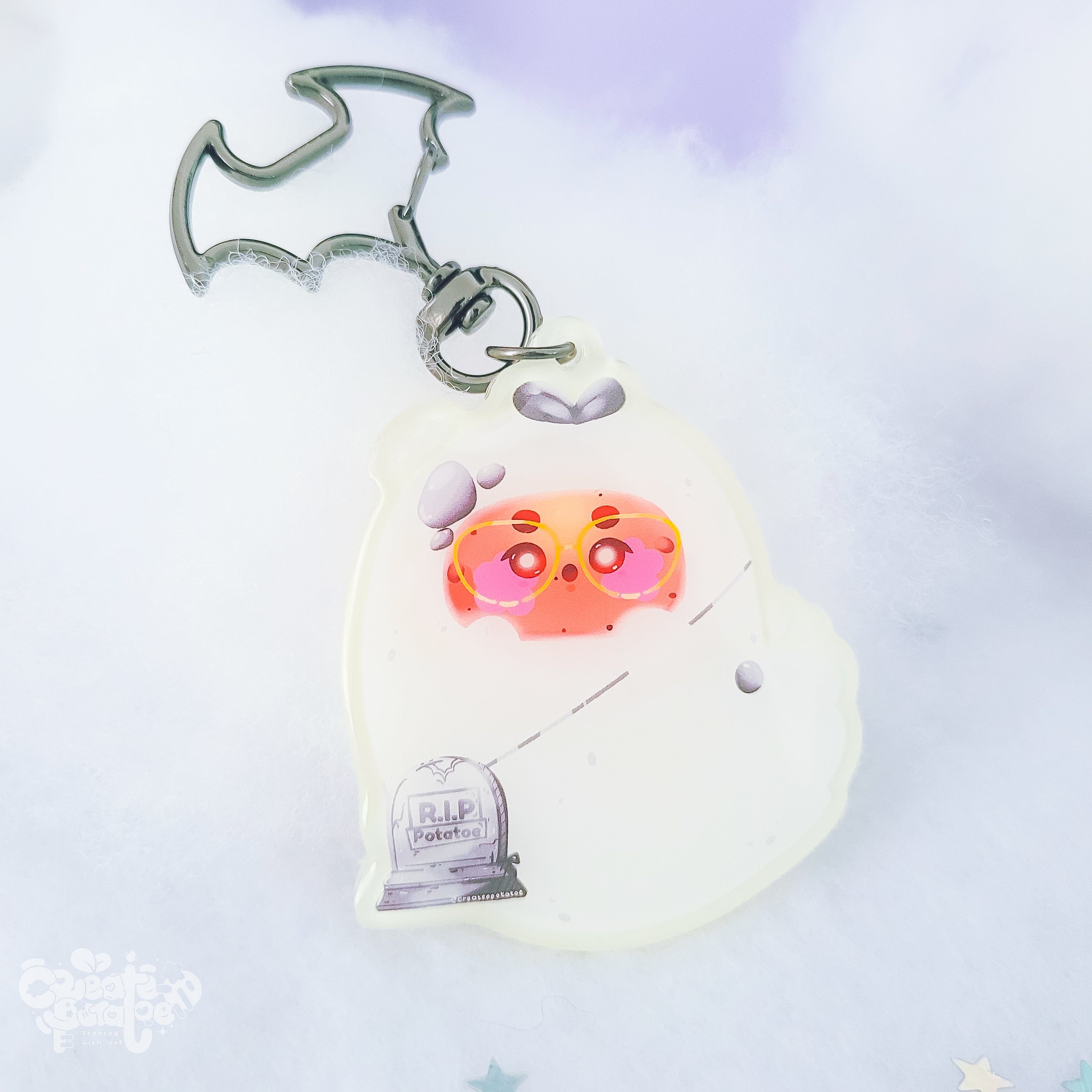 Out of Time Glow in the Dark Productive Potatoe Keychain | Home Decor & Accessories