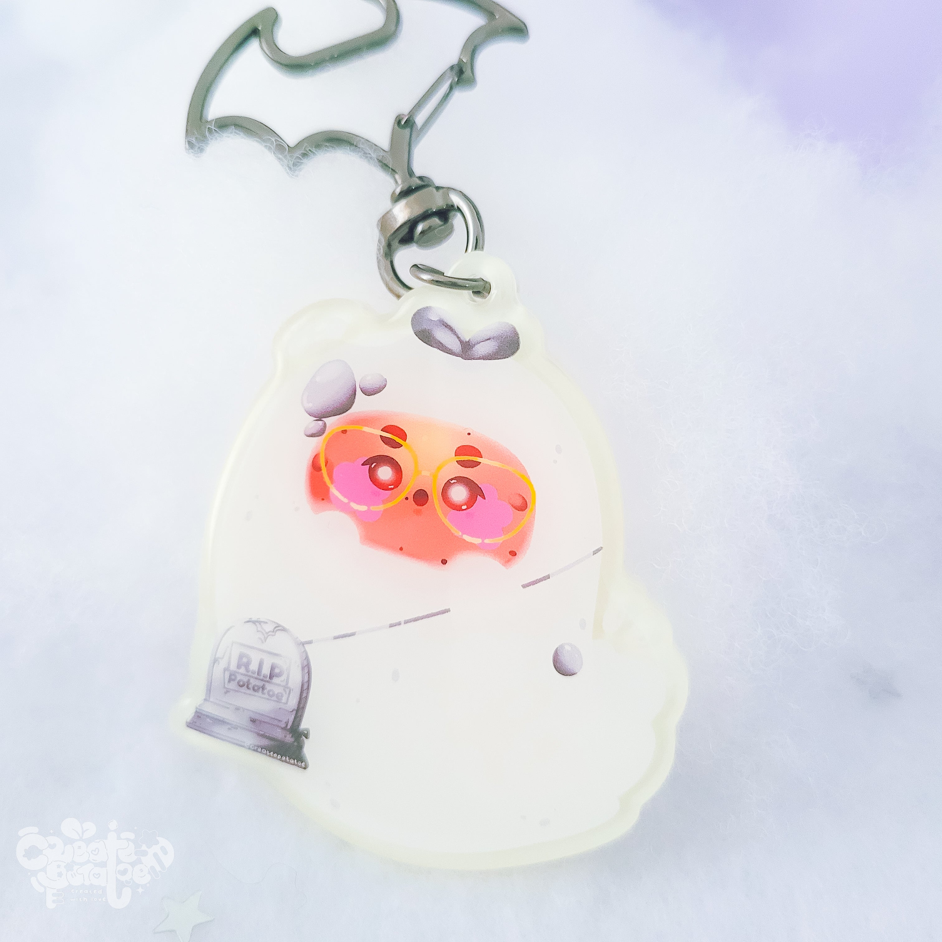 Out of Time Glow in the Dark Productive Potatoe Keychain | Home Decor & Accessories