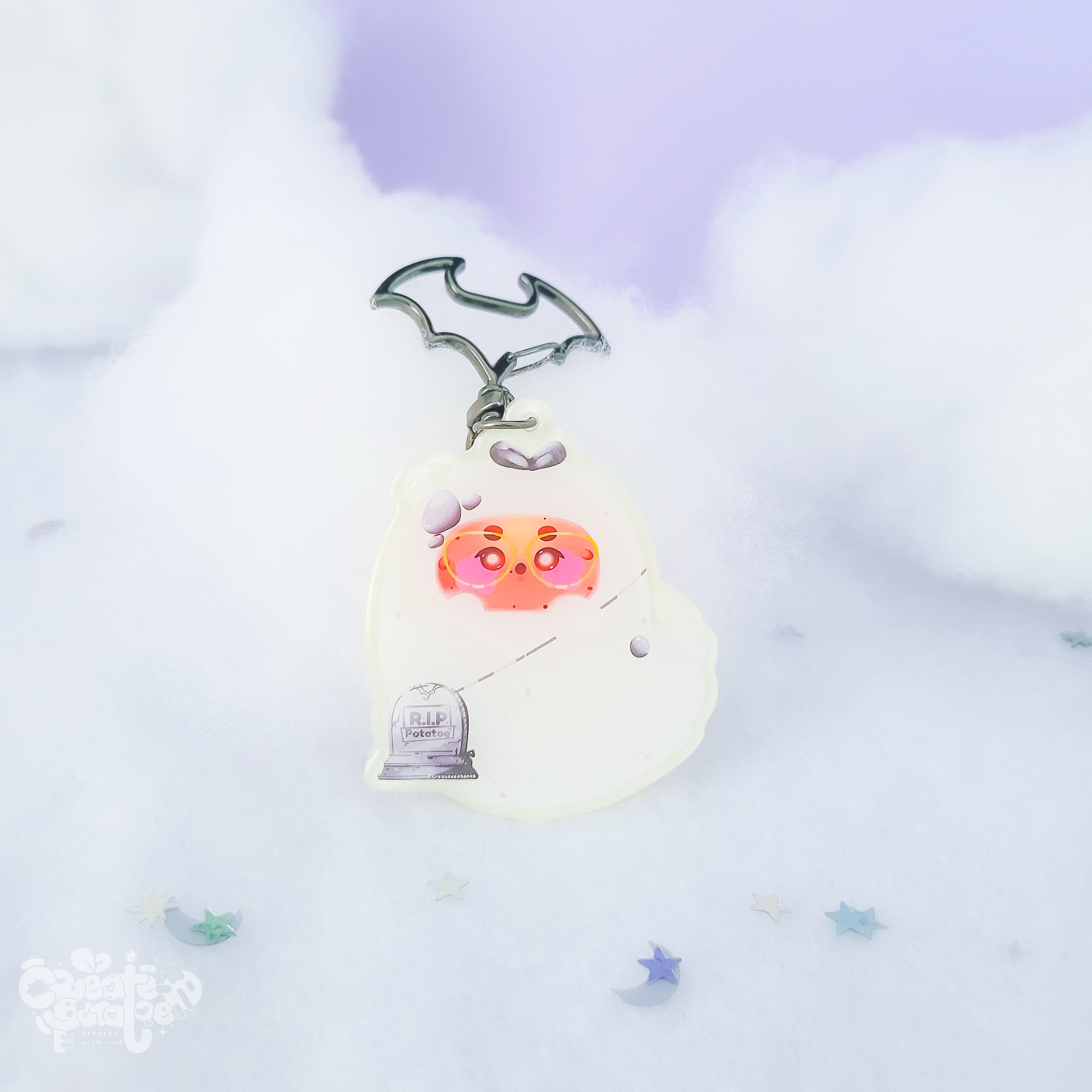 Out of Time Glow in the Dark Productive Potatoe Keychain | Home Decor & Accessories