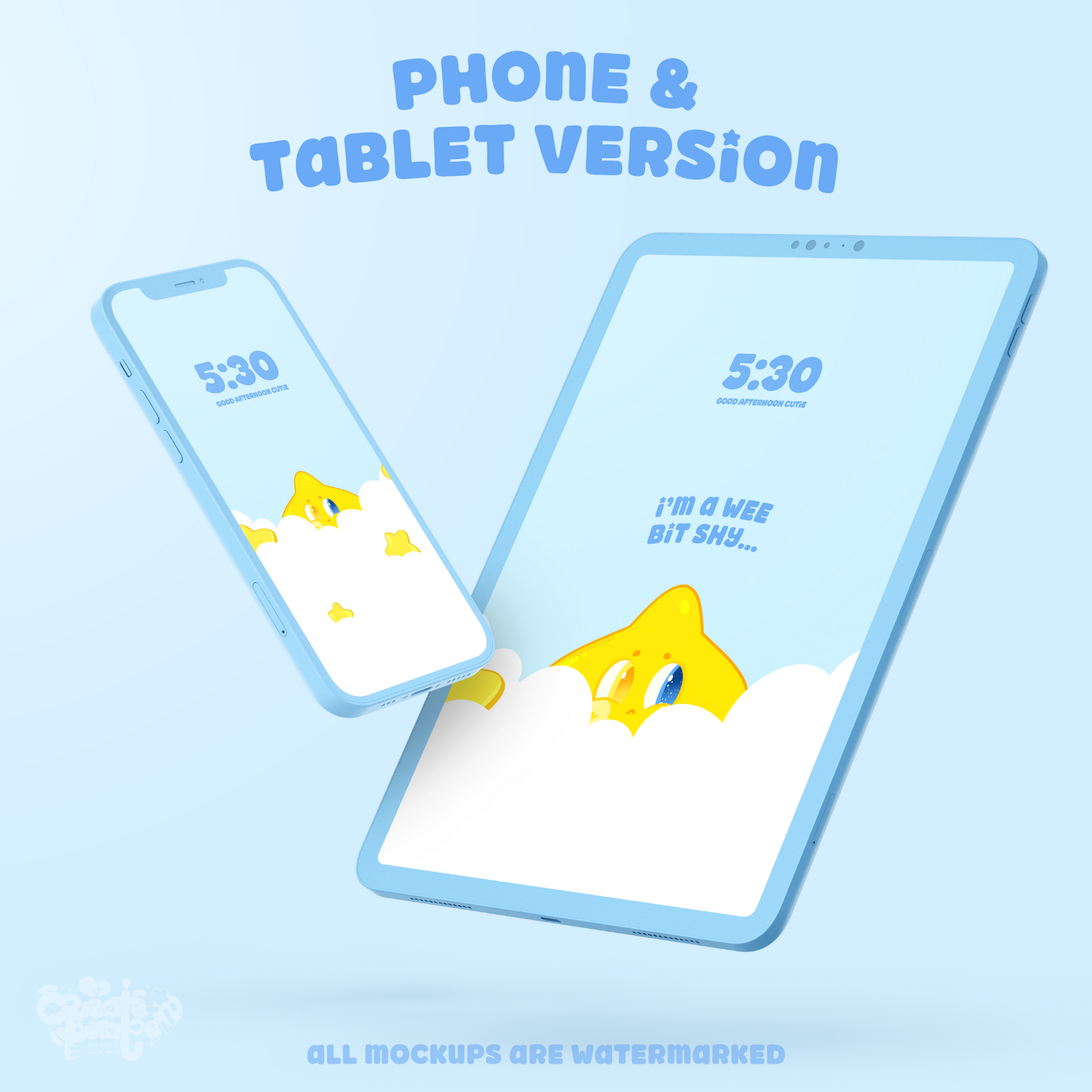 I'm A Wee Bit Shy | iOS, iPadOS, & android wallpapers