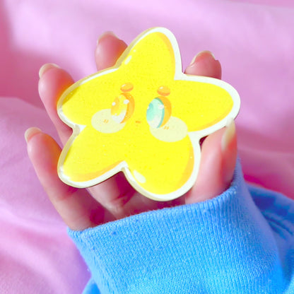 Shynie: the Introverted Star | Glitter Epoxy Acrylic MAGNET