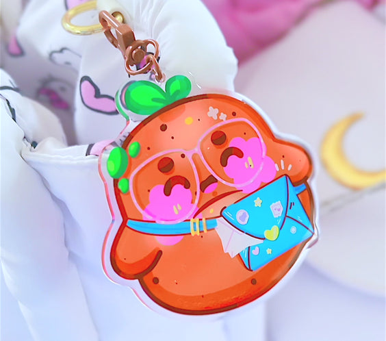 Potatoe Mail | Clear Epoxy Acrylic Backpack Keychain