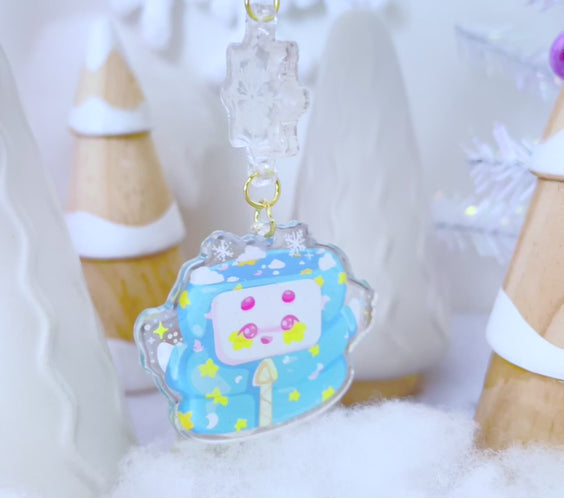 Successful Snow Day | Glitter Epoxy Acrylic Keychain