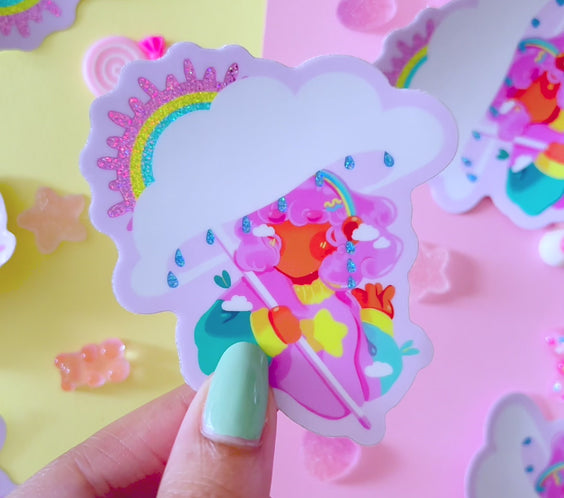 September Fields | glitter sticker