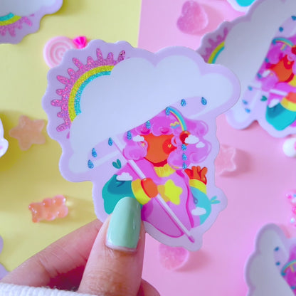 September Fields | glitter sticker