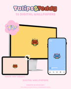 Tulips & Teddy | April Wallpapers