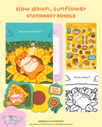Slow Down, Sunflower | August Potatoe Mail Bundle