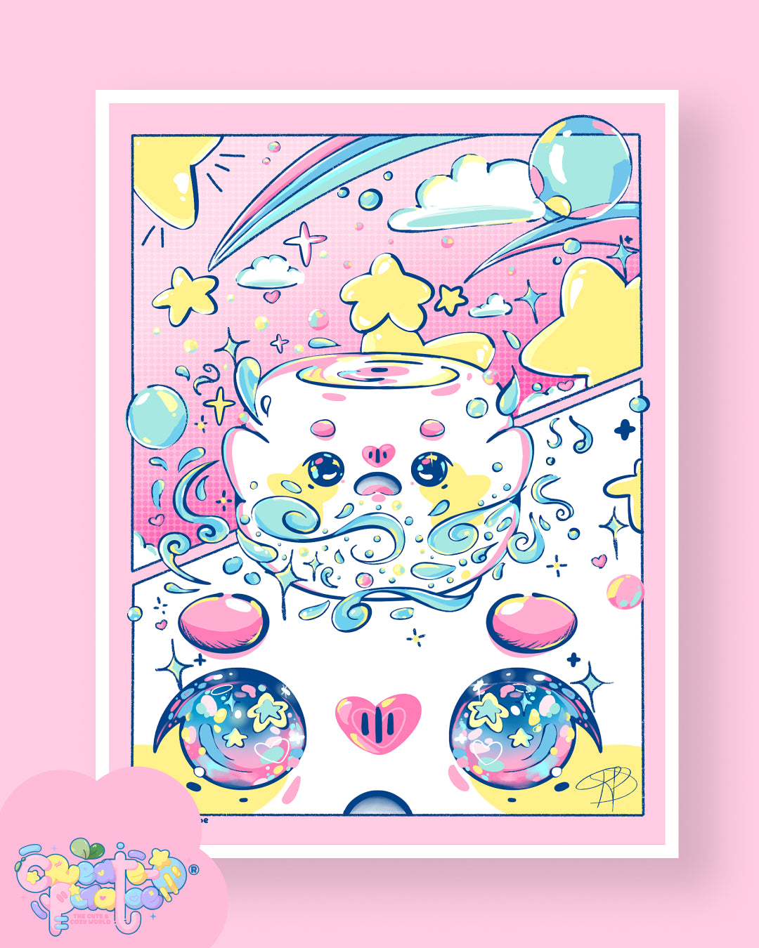 The Transformation | Magic Marsh Mello | Satin Art Print