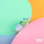 Demarcus the Snail | Clear Epoxy Acrylic Keychain by Create-O Potatoe®