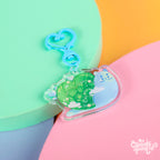 Demarcus the Snail | Clear Epoxy Acrylic Keychain by Create-O Potatoe®