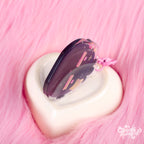 3D Tired Poof | Clear Epoxy Acrylic Keychain by Create-O Potatoe®