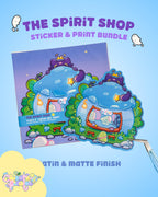 The Spirit Shop | Sticker & Print Bundle| Office Decor & Home Decor