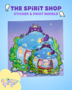 The Spirit Shop | Sticker & Print Bundle| Office Decor & Home Decor