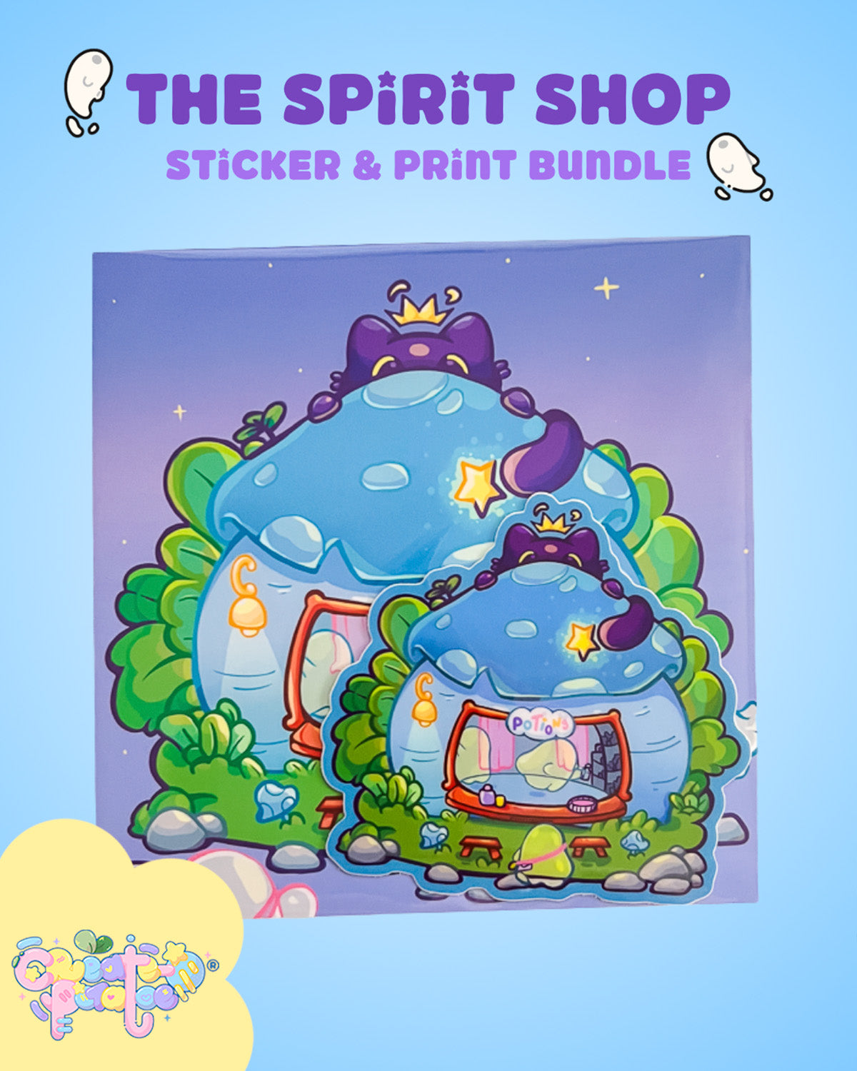 The Spirit Shop | Sticker & Print Bundle| Office Decor & Home Decor