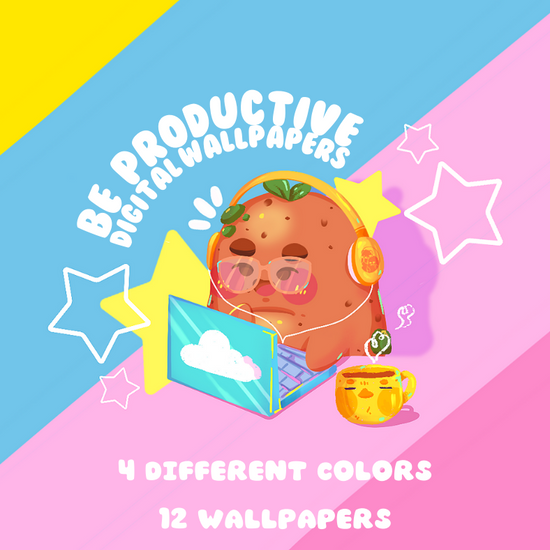 Be Productive Potatoe Digital Wallpapers | iOS, iPadOS, & android compatible