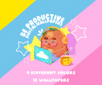 Be Productive Potatoe Digital Wallpapers | iOS, iPadOS, & android compatible by Create-O Potatoe®