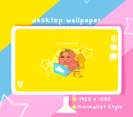 Be Productive Potatoe Digital Wallpapers | iOS, iPadOS, & android compatible