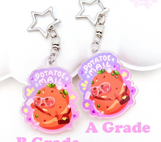 (seconds) Potatoe Mail | Acrylic Keychain | Homeware & Accessories