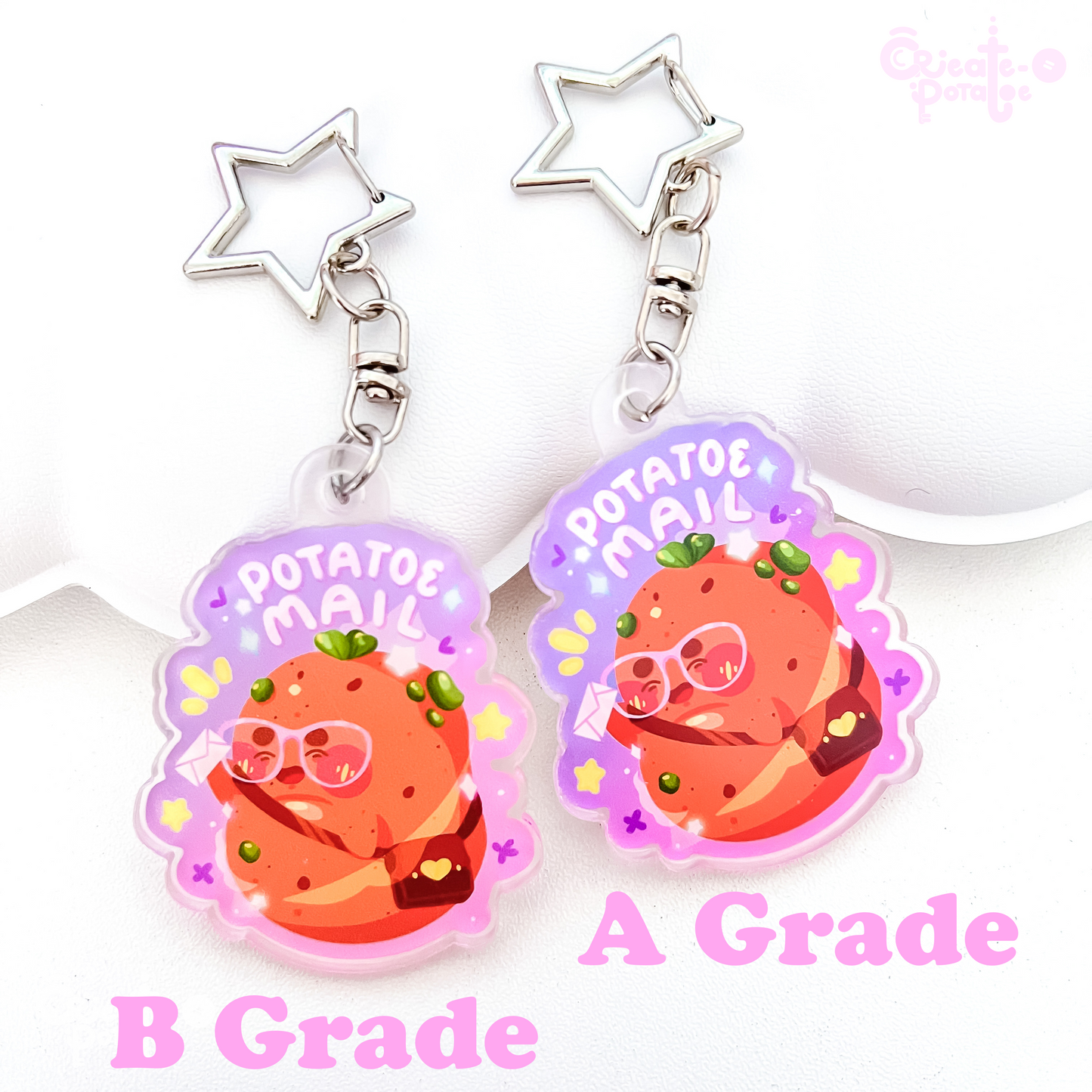 (seconds) Potatoe Mail | Acrylic Keychain | Homeware & Accessories