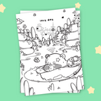 Lazy Day Coloring Pages | Printable & Digital Download