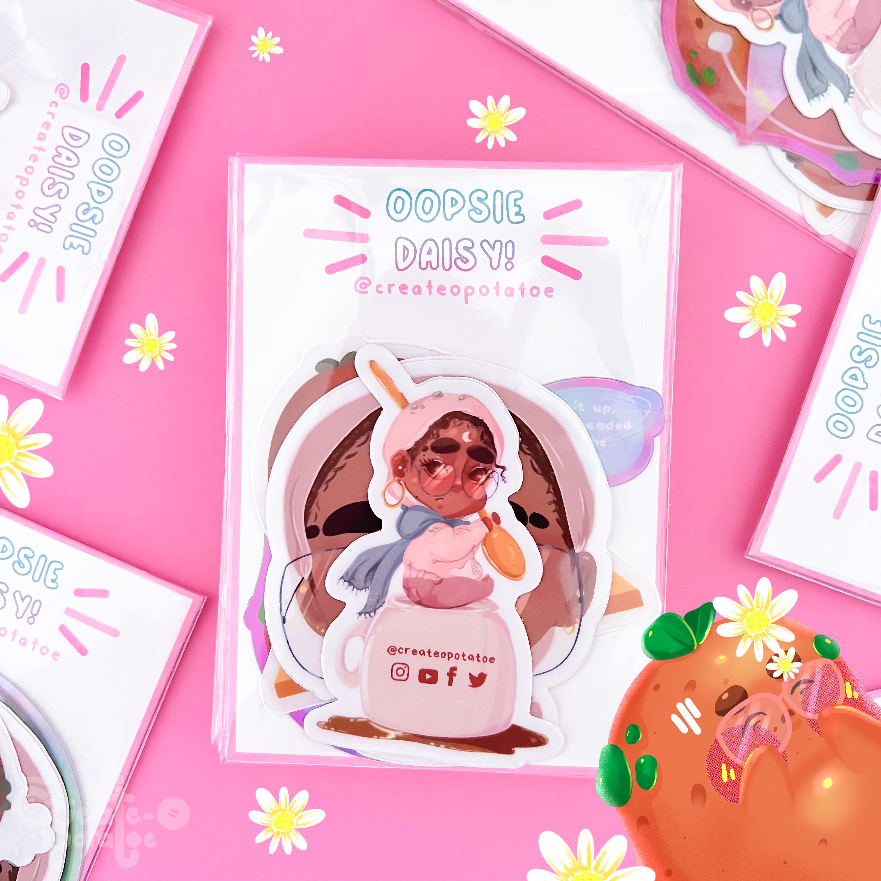 Oopsie Daisy Sticker Pack | Die-Cut Vinyl Decal