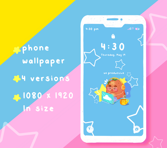 Be Productive Potatoe Digital Wallpapers | iOS, iPadOS, & android compatible