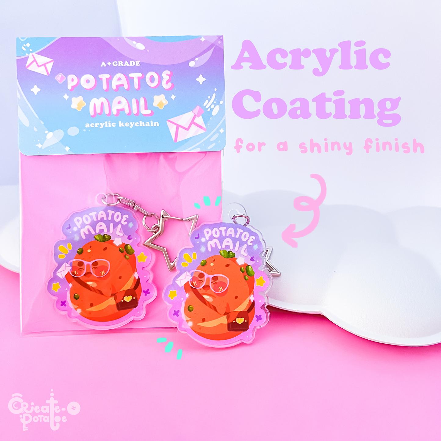 (seconds) Potatoe Mail | Acrylic Keychain | Homeware & Accessories