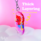 (seconds) Go Drink Your Water | Epoxy Acrylic Keychain
