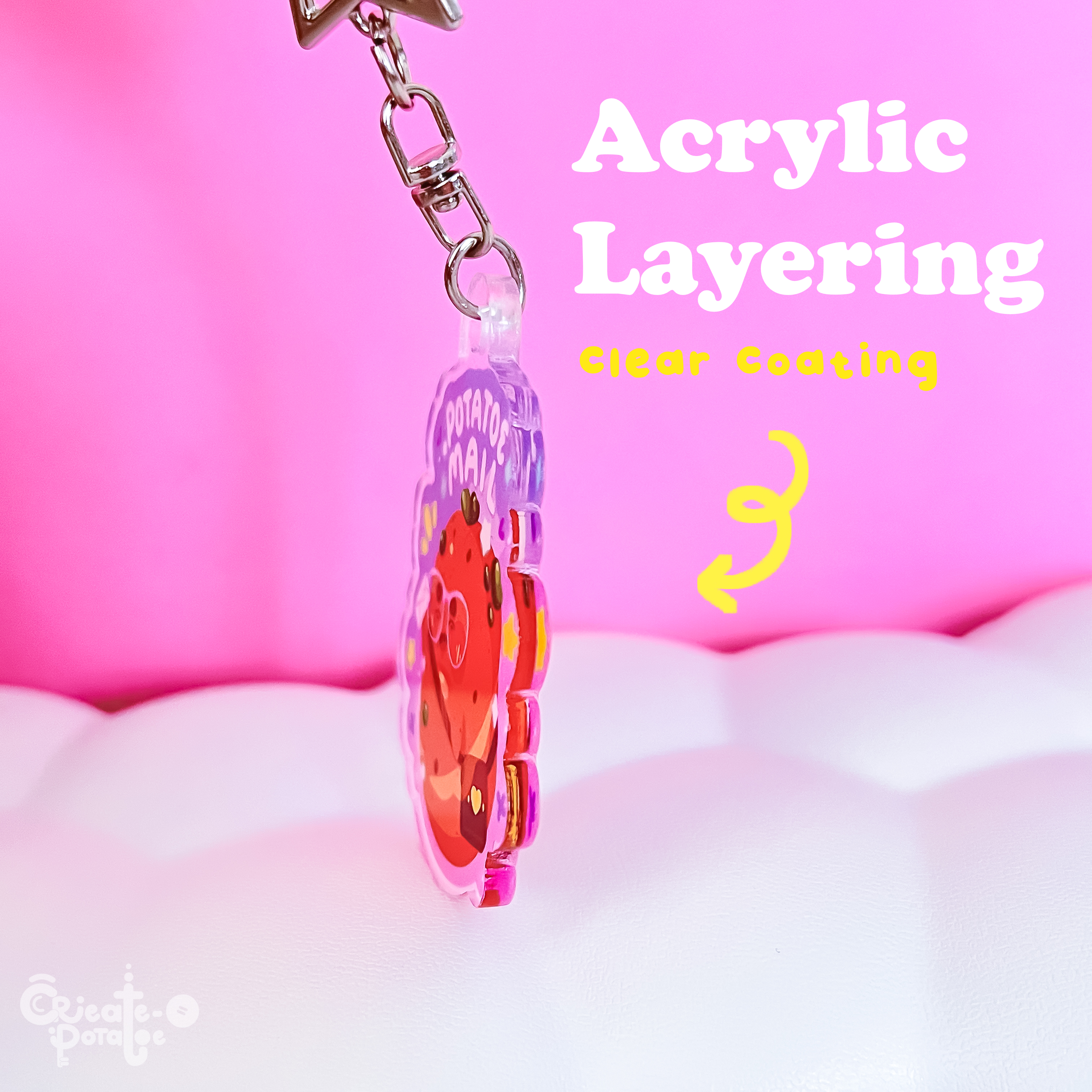 (seconds) Potatoe Mail | Acrylic Keychain | Homeware & Accessories