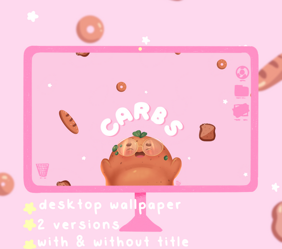 CARBS! Productive Potatoe Digital Downloads | iOS, iPadOS, & android compatible